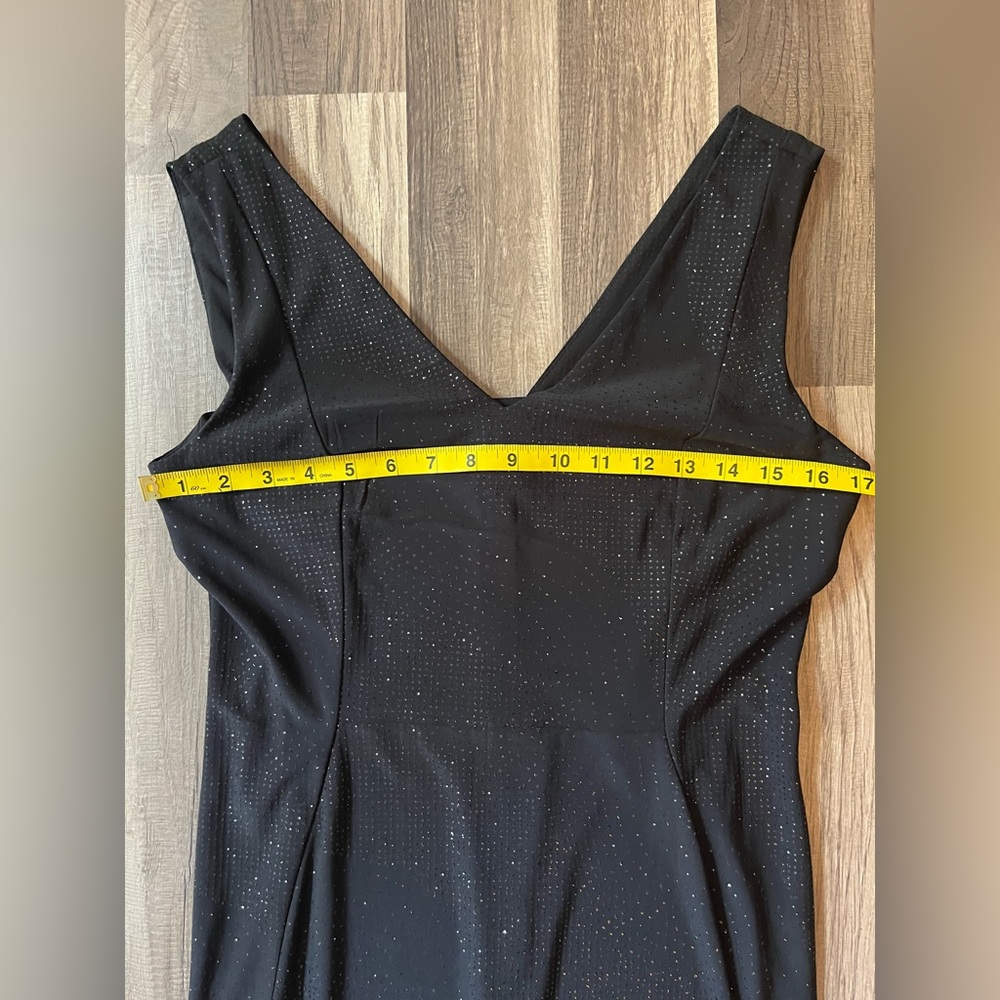 Calvin Klein Black Sparkle Sheath Cocktail Dress SZ 6 - Picture 6 of 11